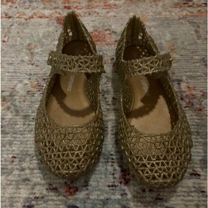 Gold Zig Zag Mini Melissa Shoes